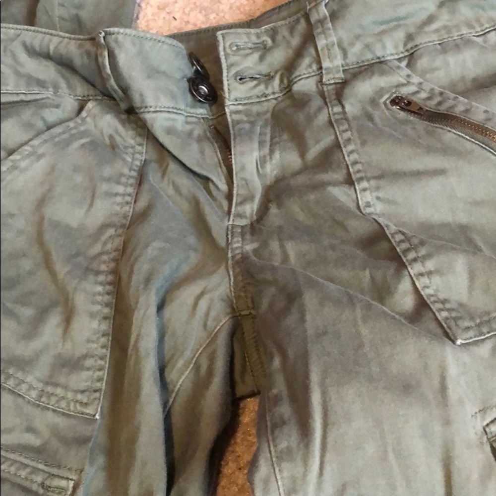 Green Design Cargo Pants